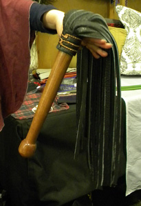 Buffalo hide flogger