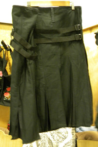 Black cotton kilt