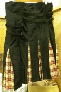 double layer canvas and cotton kilt