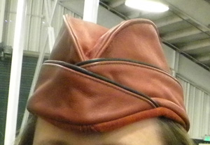 Leather Garrison Cap